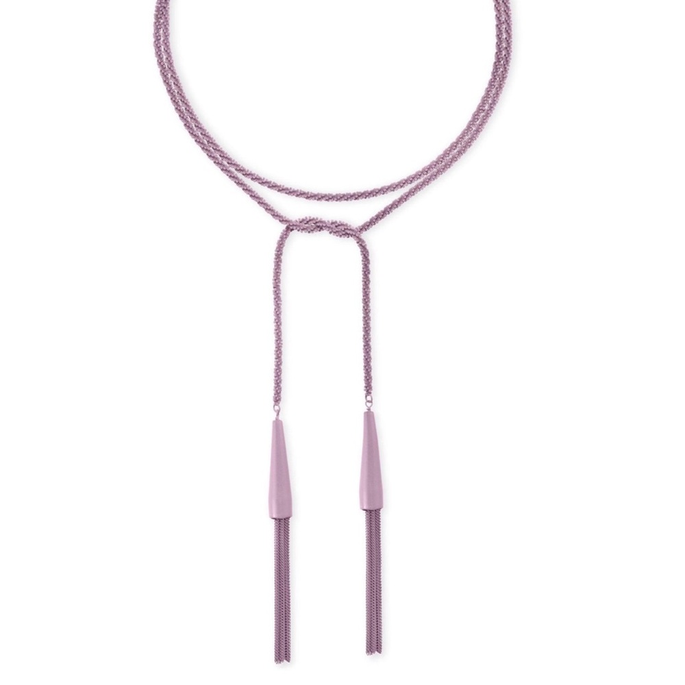 Kendra Scott!! Matte lavender drop down necklace!!